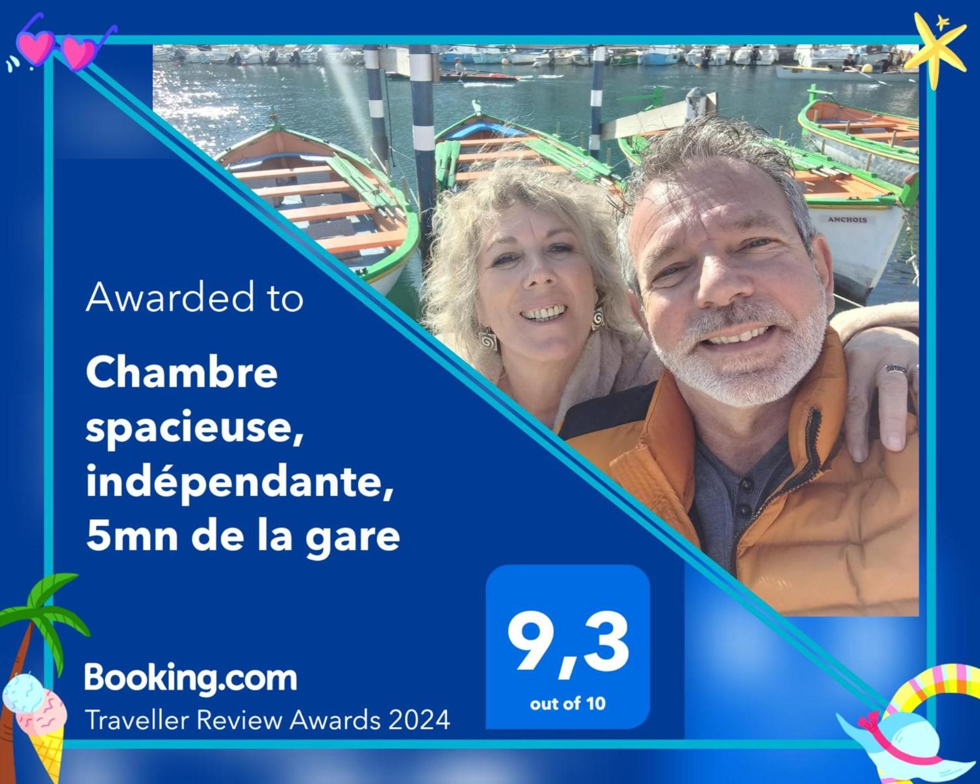 Chambre Spacieuse, Independante, 700M De La Gare Narbonne Exteriör bild